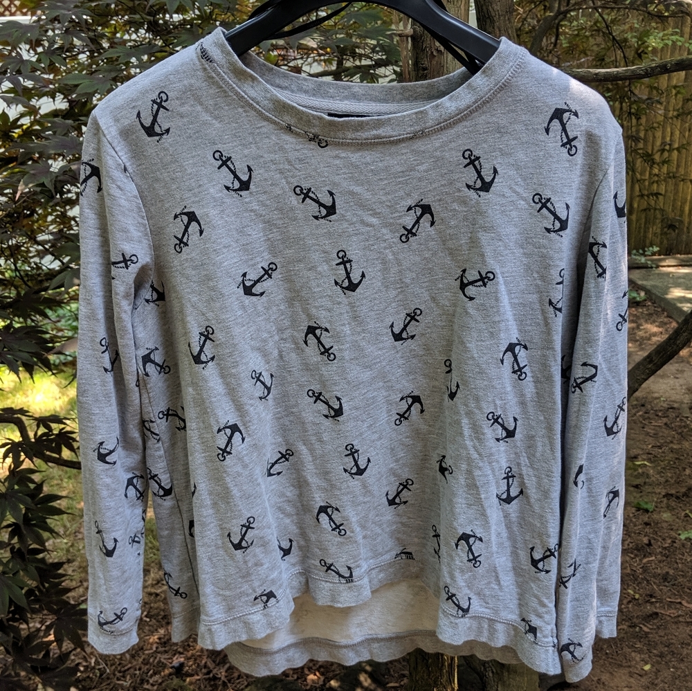 Forever 21 anchor pattern pullover sweater